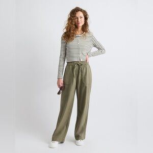 36. RW& Co. • NWT $90 Twill Mid-Rise Wide-Leg Pant W15”-18” R11” I31”